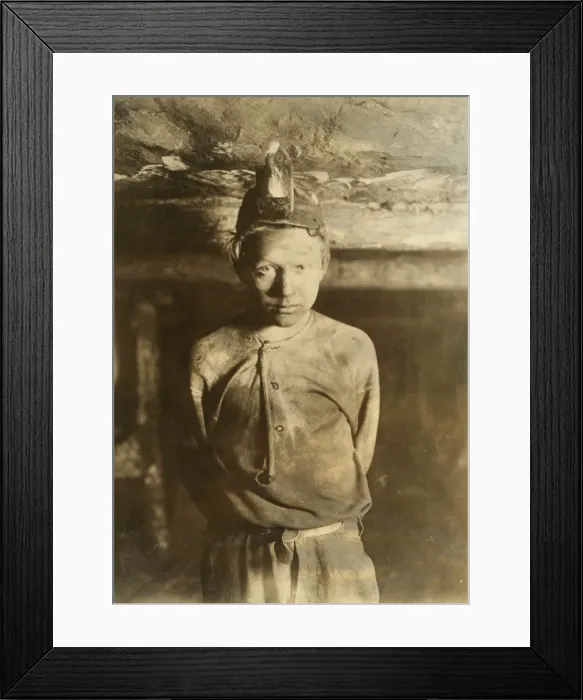 Framed Print : Trapper Boy, Turkey Knob Mine, Macdonald, W. Va Framed Print : Trapper Boy, Turkey Knob Mine, Macdonald, W. Va