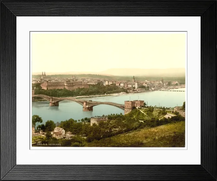 Framed Print : Coblenz, the Rhine, Germany