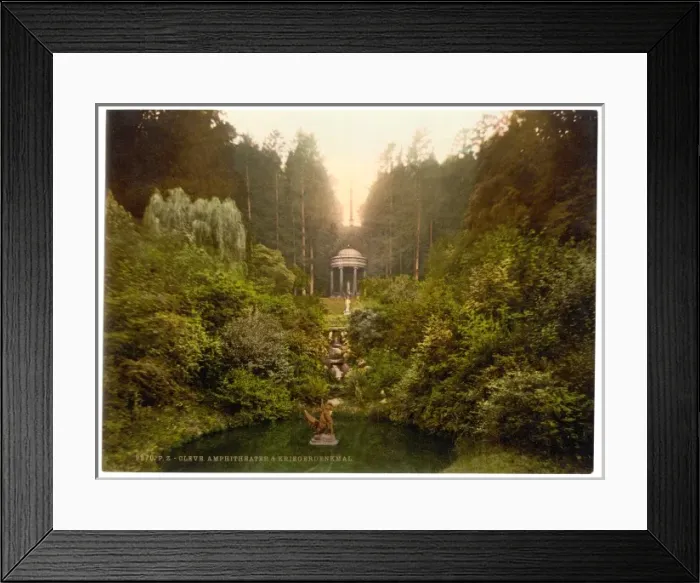 Framed Print : Amphitheatre and Soldiers Monument, Cleves, Westphalia, Ger Framed Print : Amphitheatre and Soldiers Monument, Cleves, Westphalia, Ger