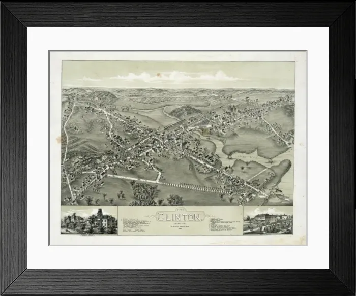 Framed Print : View of Clinton Connecticut Framed Print : View of Clinton Connecticut