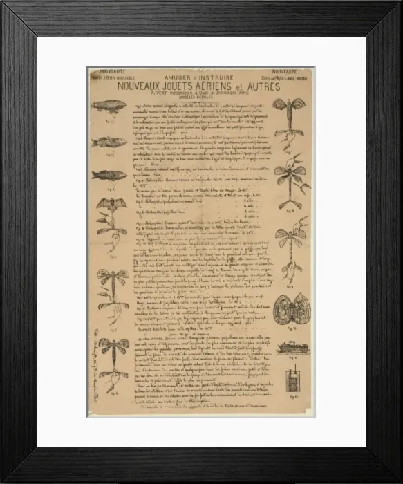Framed Print : Amuser et instruire - Nouveaux jouets aeriens et autres X. V Framed Print : Amuser et instruire - Nouveaux jouets aeriens et autres X. V