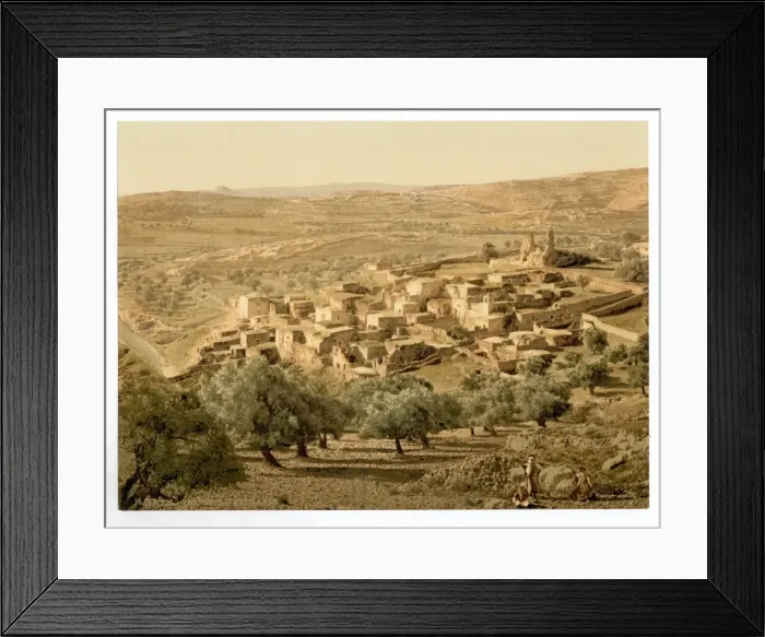 Framed Print : General view, Bethany, Holy Land, (i. e. West Bank)