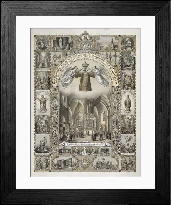 Framed Print : Der Rock aber war ohne Nath, von oben an durchaus gewebt, Jo Framed Print : Der Rock aber war ohne Nath, von oben an durchaus gewebt, Jo