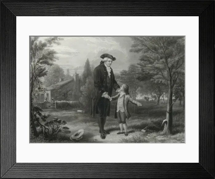 Framed Print : Father, I cannot tell a lie: I cut the tree Framed Print : Father, I cannot tell a lie: I cut the tree