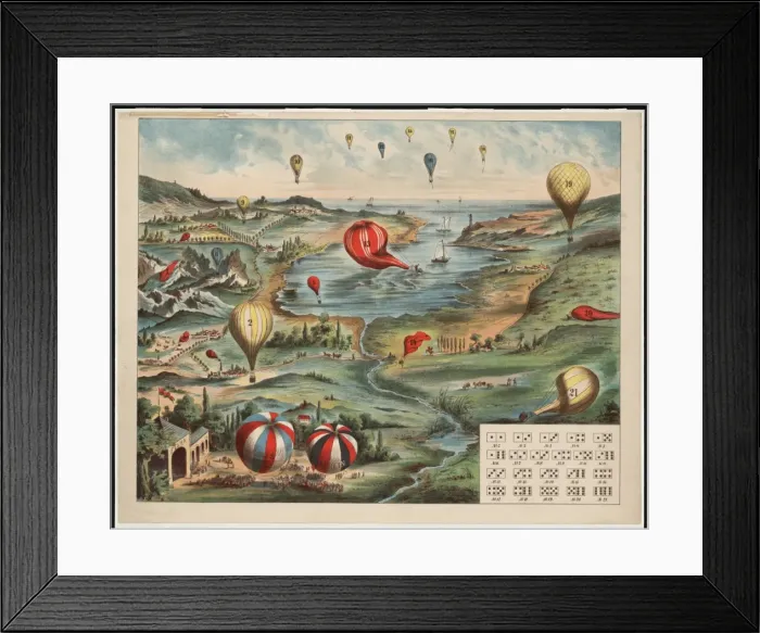 Framed Print : Une expedition aerienne jeu instructif et amusant pour la je Framed Print : Une expedition aerienne jeu instructif et amusant pour la je