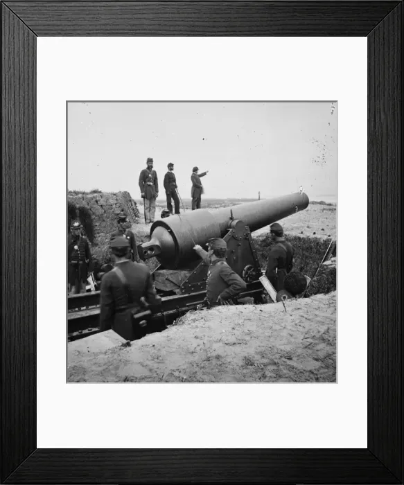 Framed Print : Charleston, South Carolina (vicinity). View of Battery Chatf Framed Print : Charleston, South Carolina (vicinity). View of Battery Chatf