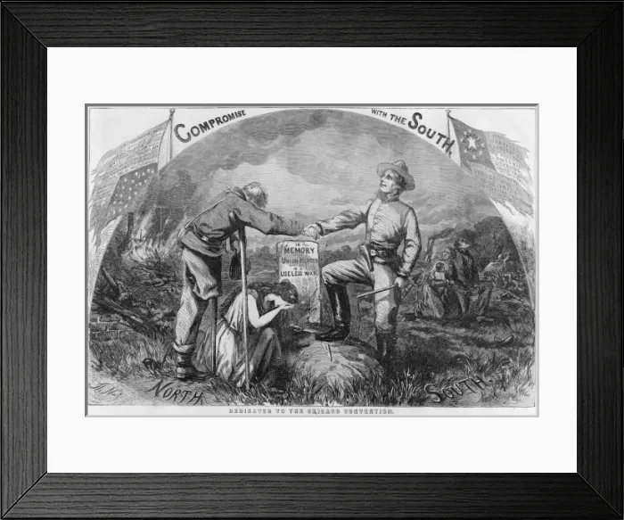 Framed Print : Compromise with the South - Dedicated to the Chicago Convent Framed Print : Compromise with the South - Dedicated to the Chicago Convent