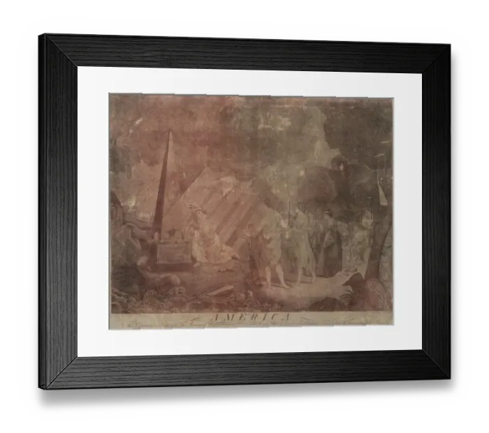 Framed Print : America. To perpetuate to posterity the memory of those patr Framed Print : America. To perpetuate to posterity the memory of those patr