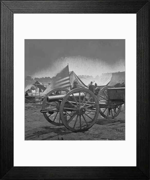 Framed Print : Hanover Court House, Virginia (vicinity). 12-pdr. Howitzer c Framed Print : Hanover Court House, Virginia (vicinity). 12-pdr. Howitzer c