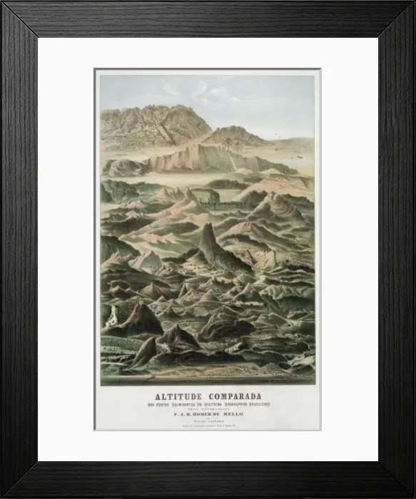 Framed Print : Altitude comparada Framed Print : Altitude comparada