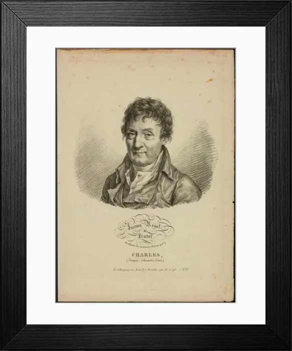 Framed Print : Charles, (Jacques Alexandre Cesar. ) ne Beaugency-sur-Loire Framed Print : Charles, (Jacques Alexandre Cesar. ) ne Beaugency-sur-Loire