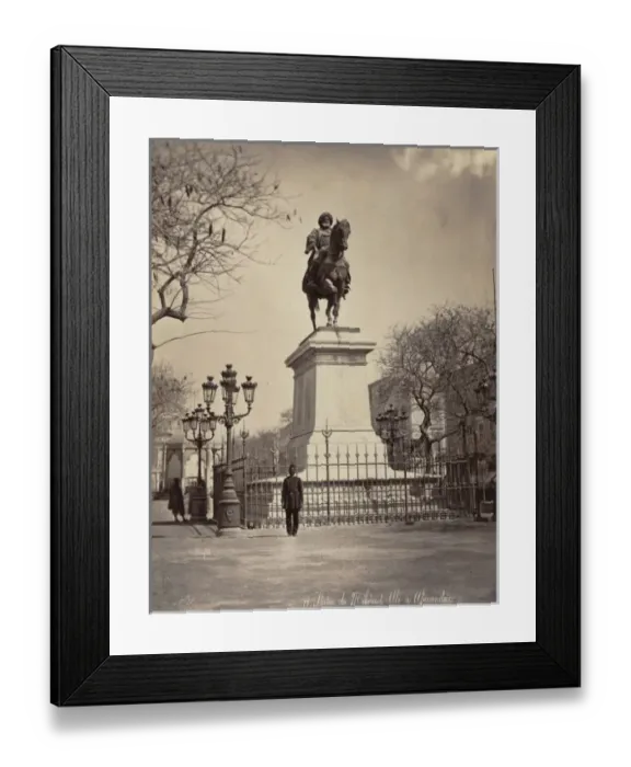Framed Print : Statue de Mehemet Ali e Alexandrie Framed Print : Statue de Mehemet Ali e Alexandrie