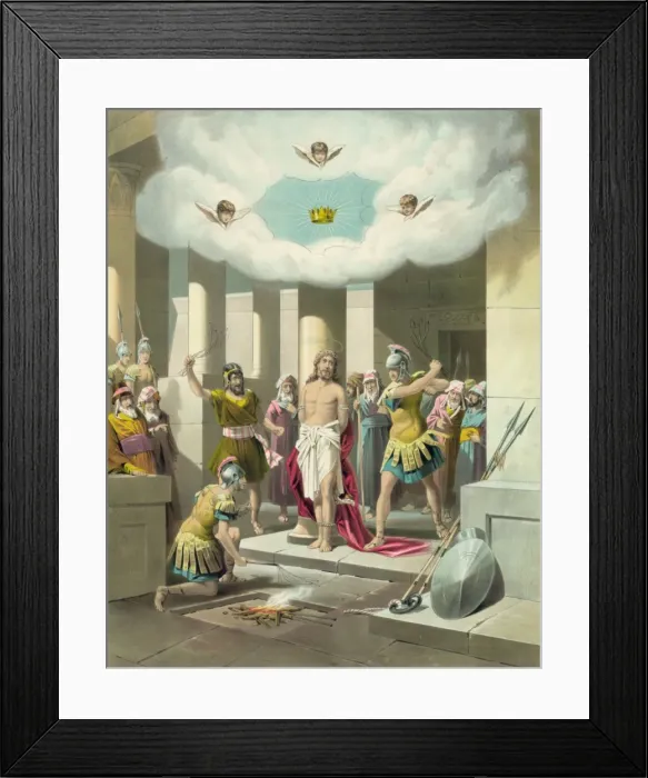 Framed Print : The scourging of Christ Framed Print : The scourging of Christ