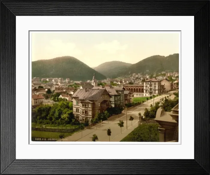 Framed Print : Friedrichrhoda, from Alexanderstrasse, Thuringia, Germany Framed Print : Friedrichrhoda, from Alexanderstrasse, Thuringia, Germany
