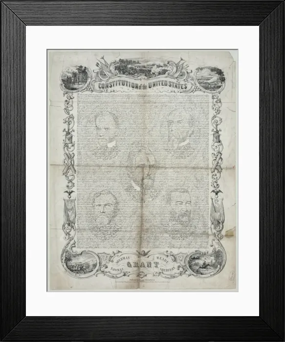 Framed Print : Constitution of the United States Framed Print : Constitution of the United States