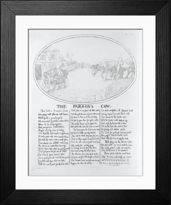 Framed Print : The parsons cow Framed Print : The parsons cow