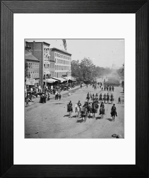 Framed Print : Washington, District of Columbia. The grand review of the Ar Framed Print : Washington, District of Columbia. The grand review of the Ar