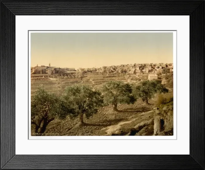 Framed Print : General view of the well of David, Bethlehem, Holy Land, (i Framed Print : General view of the well of David, Bethlehem, Holy Land, (i