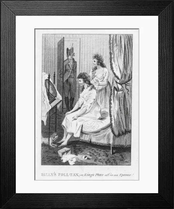 Framed Print : Billys poll-tax; or, Kings place all in an uproar Framed Print : Billys poll-tax; or, Kings place all in an uproar