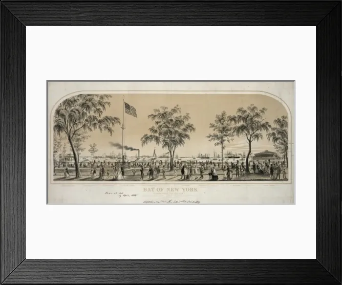 Framed Print : Bay of New York, taken from the Battery Framed Print : Bay of New York, taken from the Battery