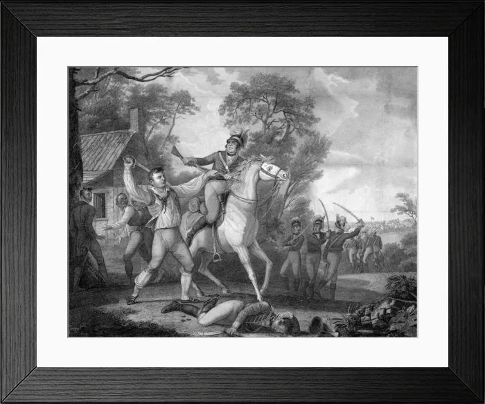 Framed Print : This representation of Peter Franciscos gallant action with Framed Print : This representation of Peter Franciscos gallant action with