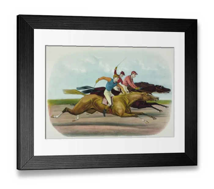 Framed Print : An exciting finish Framed Print : An exciting finish