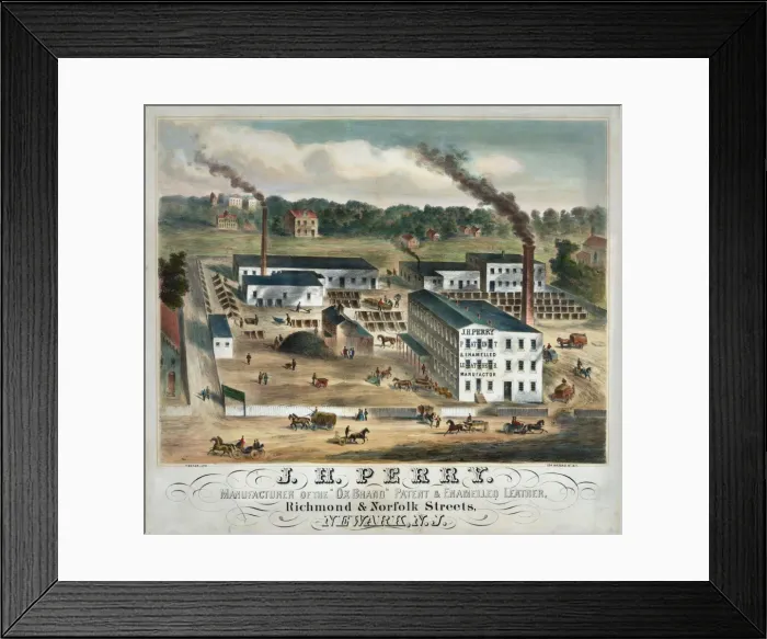 Framed Print : J. H. Perry. Manufacturer of the Ox Brand patent & enamelled Framed Print : J. H. Perry. Manufacturer of the Ox Brand patent & enamelled