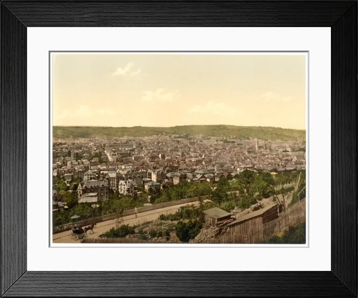 Framed Print : General view, Stuttgart, Wurtemburg, Germany Framed Print : General view, Stuttgart, Wurtemburg, Germany