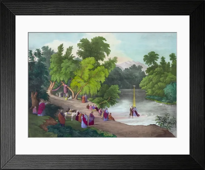 Framed Print : Baptism of our savior. In the River Jordan Framed Print : Baptism of our savior. In the River Jordan