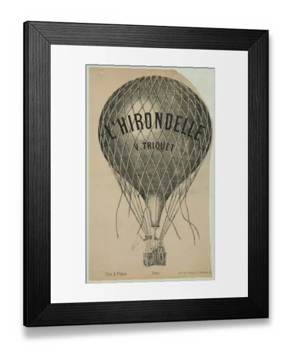 Framed Print : L Hirondelle. V. Triquet Framed Print : L Hirondelle. V. Triquet