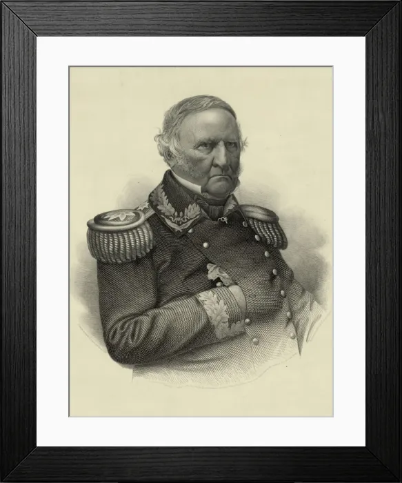 Framed Print : Winfield Scott. Lieut. General, Commanding U. S. Army Framed Print : Winfield Scott. Lieut. General, Commanding U. S. Army