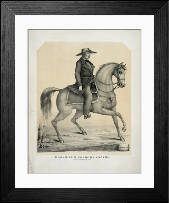 Framed Print : Major, Genl. Zachary Taylor Framed Print : Major, Genl. Zachary Taylor