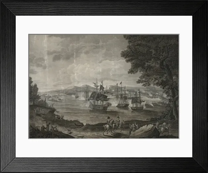 Framed Print : Macdonoughs victory on Lake Champlain and defeat of the Bri Framed Print : Macdonoughs victory on Lake Champlain and defeat of the Bri