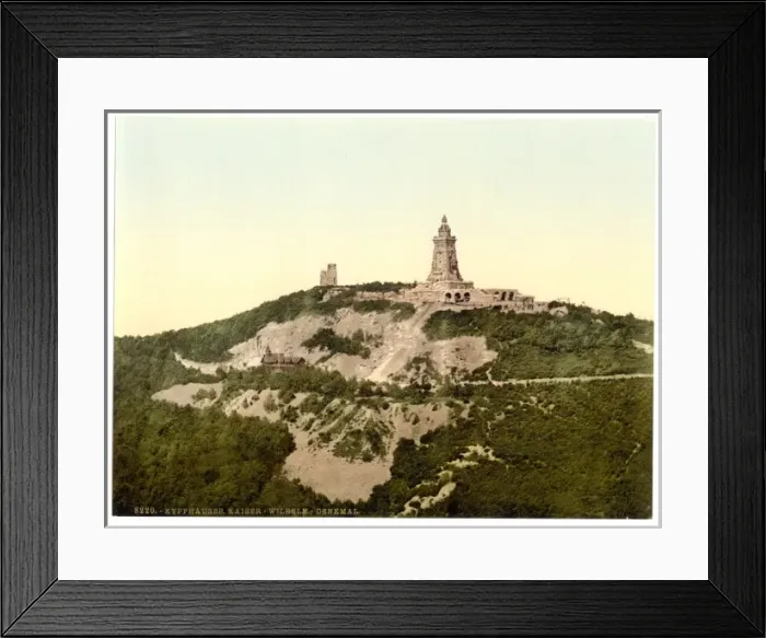 Framed Print : Kyffhauser and Monument from Gitenkopf, Thuringia, Germany Framed Print : Kyffhauser and Monument from Gitenkopf, Thuringia, Germany