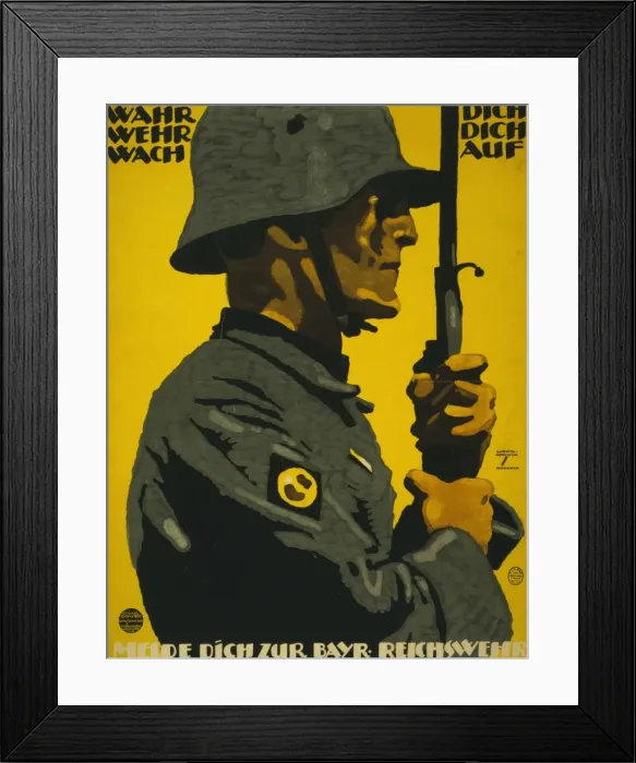 Framed Print : Wahr dich, Wehr dich, Wach auf. Melde dich zur Bayr. Reichsw Framed Print : Wahr dich, Wehr dich, Wach auf. Melde dich zur Bayr. Reichsw
