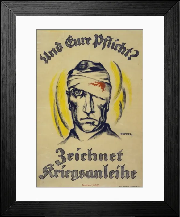 Framed Print : Und eure Pflicht? Zeichnet Kriegsanleihe Framed Print : Und eure Pflicht? Zeichnet Kriegsanleihe