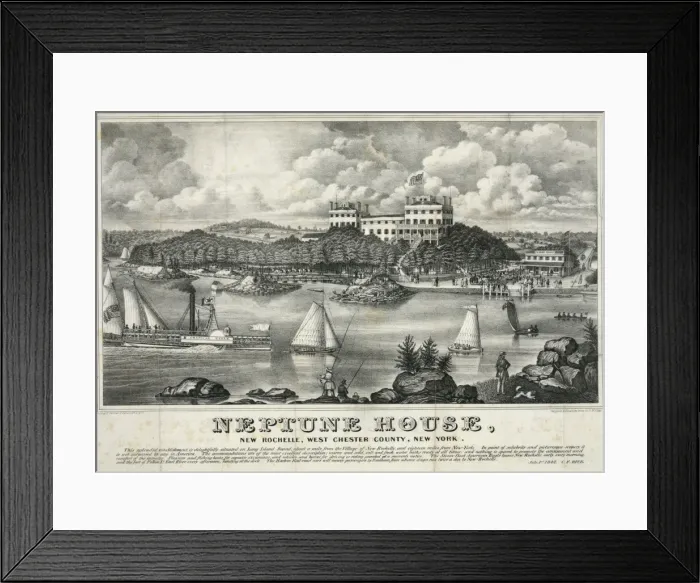 Framed Print : Neptune House, New Rochelle, West Chester County, New York Framed Print : Neptune House, New Rochelle, West Chester County, New York