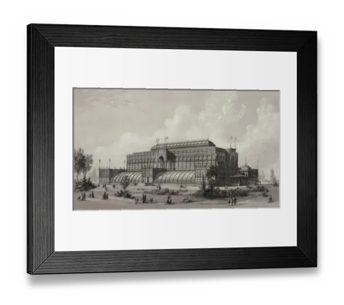 Framed Print : Horticultural Hall. International exhibition, 1876 Framed Print : Horticultural Hall. International exhibition, 1876