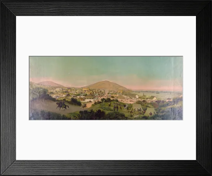 Framed Print : San Francisco in July 1849 from present site of S. F. Stock E Framed Print : San Francisco in July 1849 from present site of S. F. Stock E