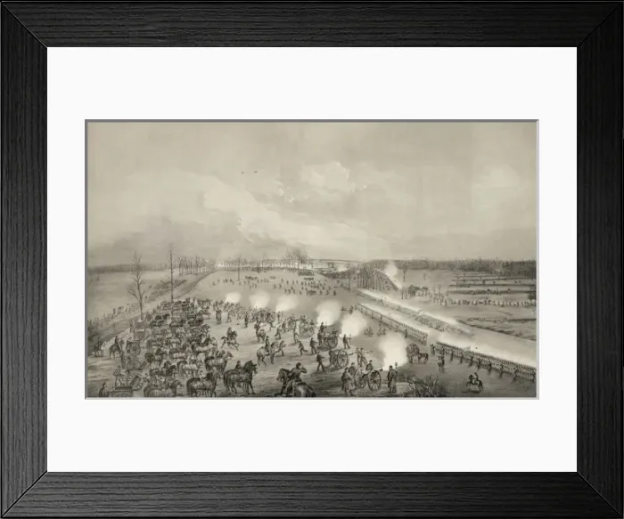 Framed Print : The battle of Stone River or Murfreesboro Framed Print : The battle of Stone River or Murfreesboro