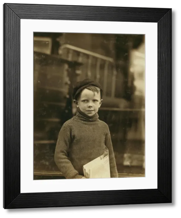Framed Print : Boy named Gurley. An eight year old newsie. 18th & Washingto Framed Print : Boy named Gurley. An eight year old newsie. 18th & Washingto
