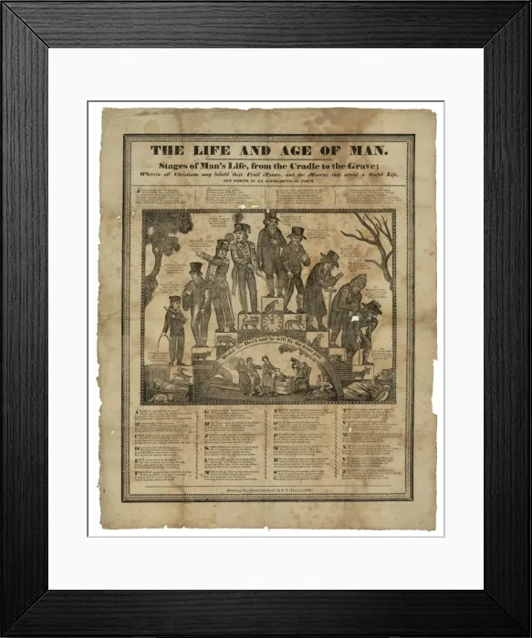 Framed Print : The life and age of man Framed Print : The life and age of man