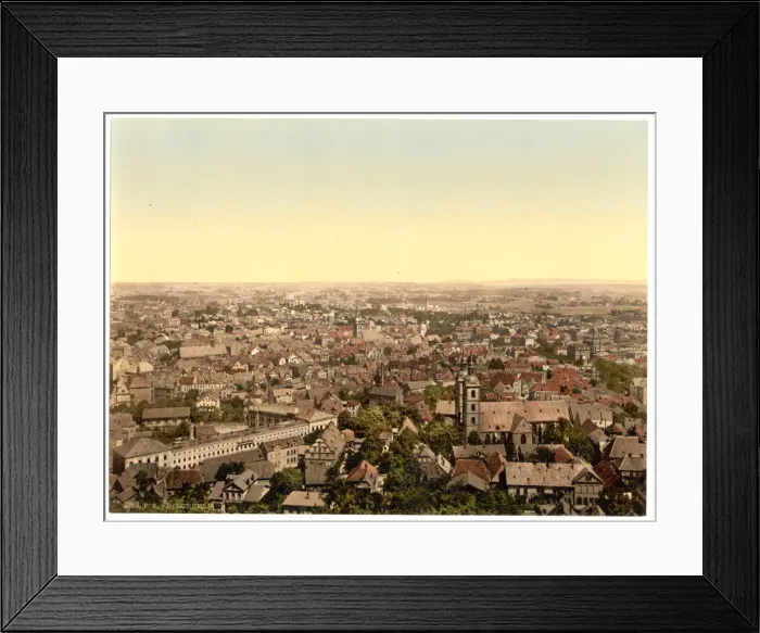 Framed Print : General view, Bielefield (i. e. Bielefeld), Westphalia, Germ Framed Print : General view, Bielefield (i. e. Bielefeld), Westphalia, Germ