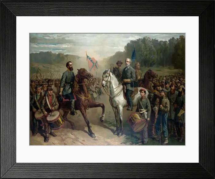Framed Print : Last meeting between Gen. Lee & Jackson Framed Print : Last meeting between Gen. Lee & Jackson