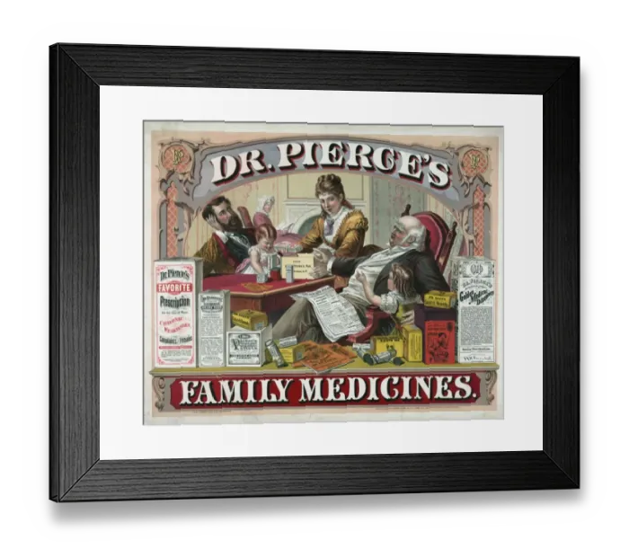 Framed Print : Dr. Pierces family medicines Framed Print : Dr. Pierces family medicines