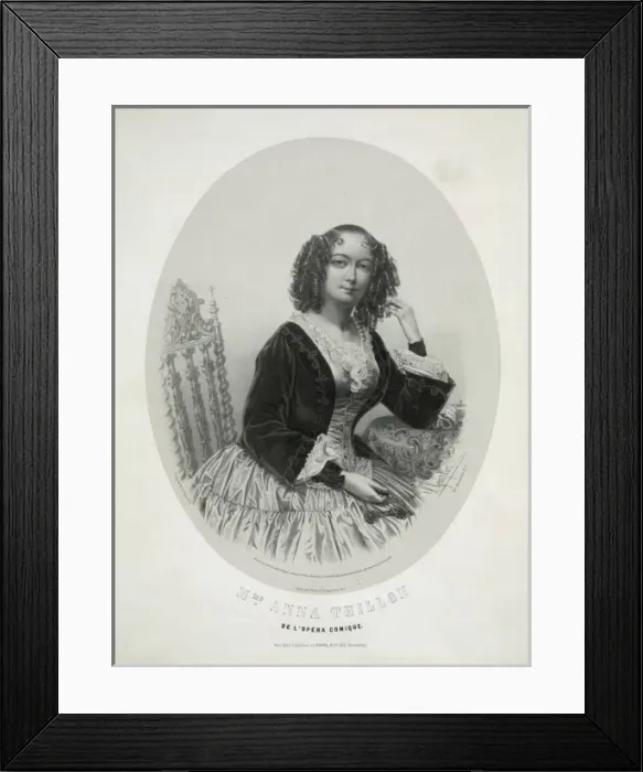 Framed Print : Mme. Anna Thillon, de l opera comique Framed Print : Mme. Anna Thillon, de l opera comique