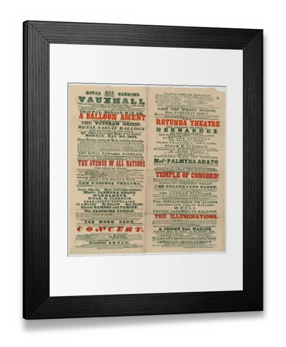 Framed Print : Royal Gardens, Vauxhall... this day, Monday, May 5th, a bal Framed Print : Royal Gardens, Vauxhall... this day, Monday, May 5th, a bal