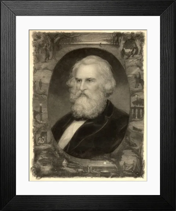 Framed Print : Henry Wadsworth Longfellow Framed Print : Henry Wadsworth Longfellow