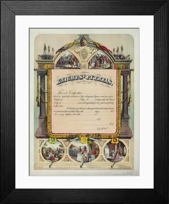Framed Print : Knights of Pythias Framed Print : Knights of Pythias