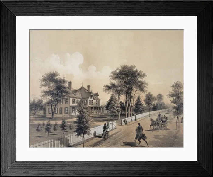 Framed Print : Lawnfield, Mentor Ohio - the home of Garfield